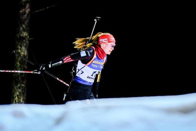 Die Biathletin Julia Tannheimer verfgt ber Stehauf-Qualitten