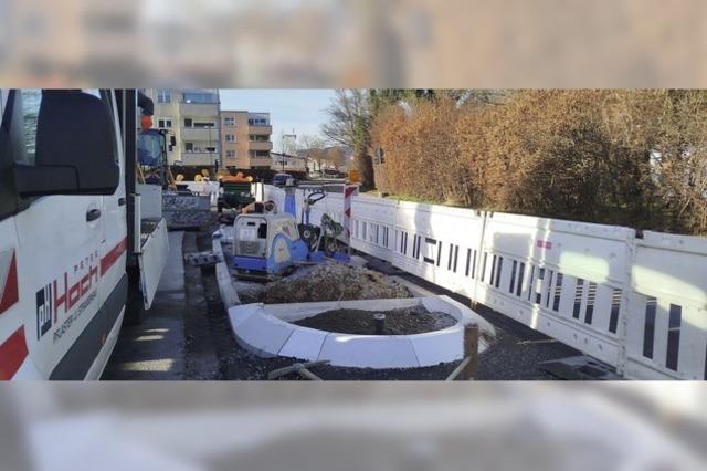 Mittelinsel auf der Hllentalstrae