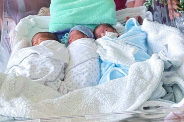 Alle mehr als 2 Kilo: Seltene Drillingsgeburt im 