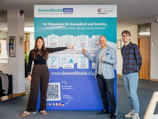 Der Landkreis Lrrach verbessert die d...Carlo Wolf und Oli Lou Kramer (rechts)  | Foto: Landratsamt Lrrach / Oli Lou Kramer 