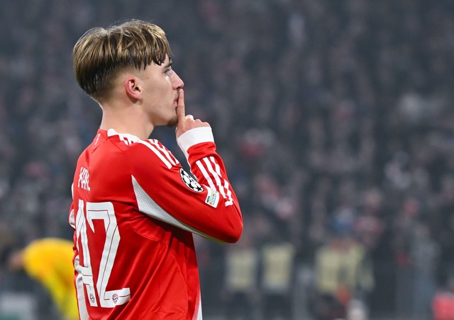 Lennart Karl jubelte auf seine Art.  | Foto: Sven Hoppe/dpa