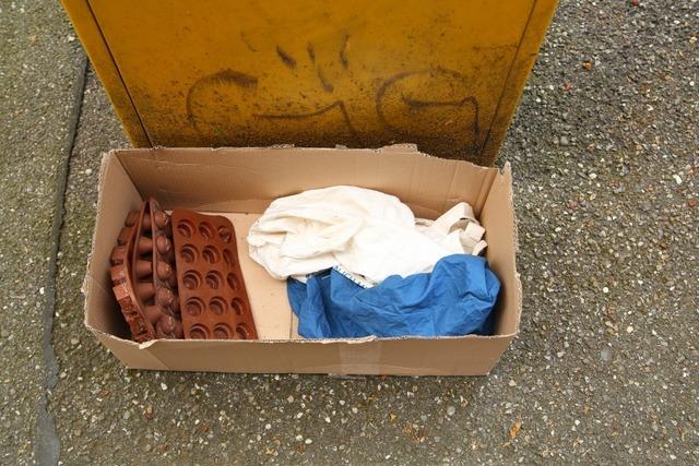 Steinens Brgermeister Gunther Braun: "zu verschenken"-Kisten nicht einfach stehen lassen