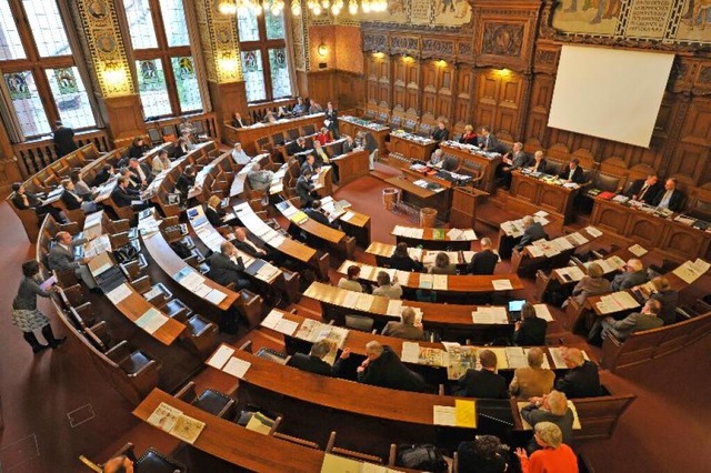 Blick in den Saal des Groen Rates  | Foto: Juri Weiss