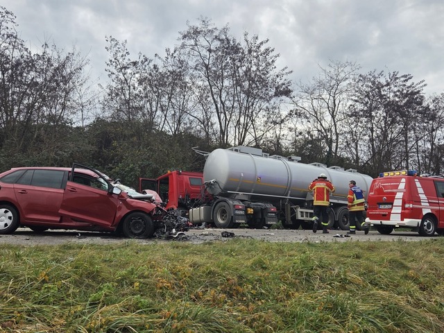 Die Insassen des Pkw starben bei dem Aufprall.  | Foto: Sophia Hesser