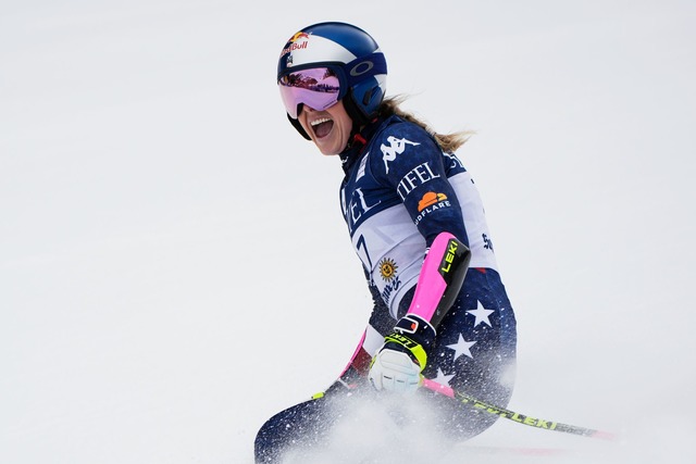 Lindsey Vonn gewann in ihrer Karriere bereits 82 Weltcup-Rennen. (Archivbild)  | Foto: John Locher/AP/dpa