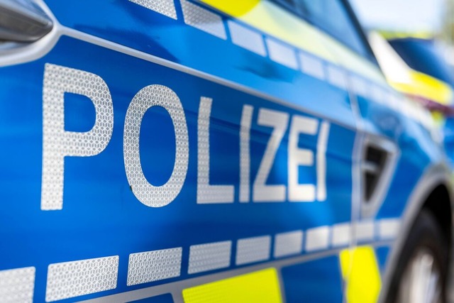 Die Polizei rckte mit mehreren Streifenwagen an.  | Foto: David Inderlied (dpa)