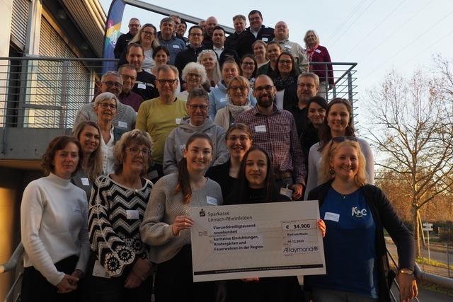 Das Unternehmen ARaymond aus Weil am Rhein  spendet mehr als 34.000 Euro