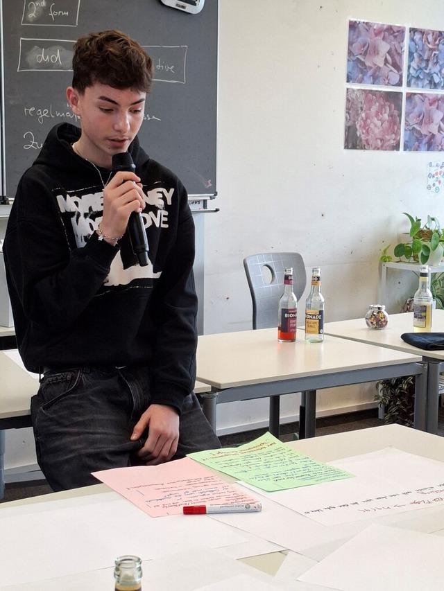 Schlersprecher Nils Kammerer moderierte die Jugendkonferenz.  | Foto: Fabian Zoller-Wunderlich