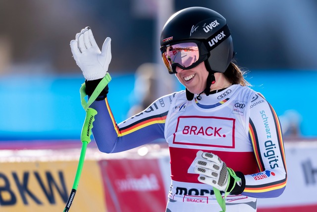 Guter Saisoneinstieg: Kira Weidle-Winkelmann fuhr in St. Moritz in die Top Ten.  | Foto: Gabriele Facciotti/AP/dpa