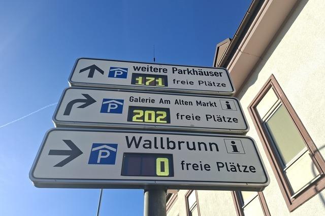 Wo Parken drauen in der Lrracher Innenstadt gnstig bleibt