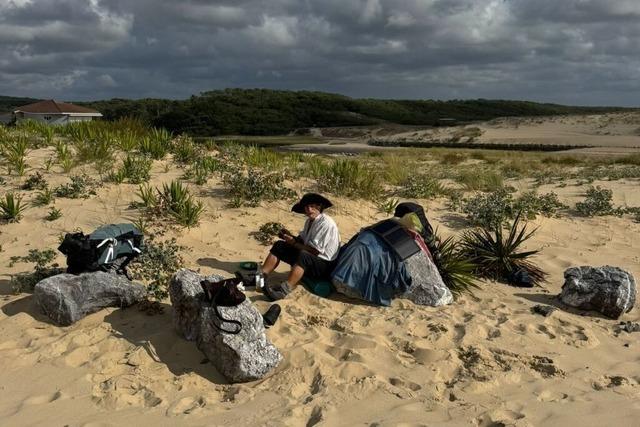 Thomas Ziegler ist von Mllheim nach Santiago de Compostela gewandert – im Piratendress