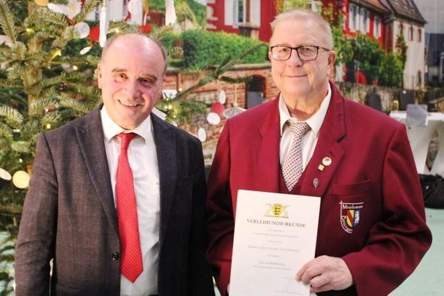 Albert Schnberger erhlt Ehrennadel des Landes Baden-Wrttemberg