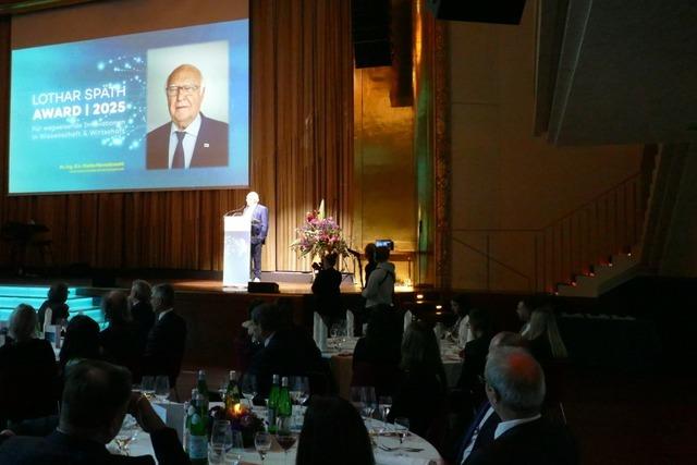 Die Verleihung des Lothar-Spth-Awards in Baden-Baden mit Herrenknecht aus Schwanau