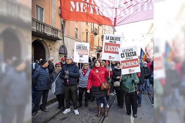Groer Streik gegen Melonis Haushalt