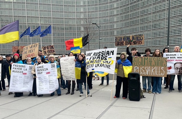 Die belgische Regierung blockiert den ...uf rechtliche und finanzielle Risiken.  | Foto: Katharina Redanz/-/dpa