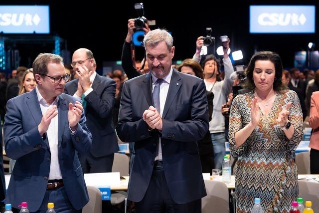 Söder fährt bisher schlechtestes Ergebnis als CSU-Chef ein