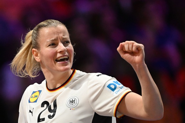 Antje D&ouml;ll ist Topscorerin im deutschen Team.  | Foto: Federico Gambarini/dpa