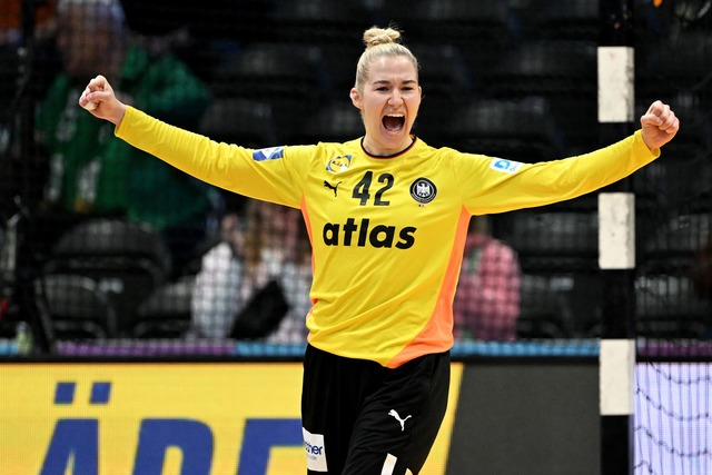 Torfrau Katharina Filter entwickelt sich zu einer Weltklasse-Keeperin.  | Foto: Federico Gambarini/dpa