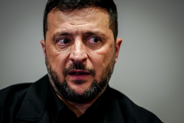 Der ukrainische Pr&auml;sident, Wolody...;chen in Berlin erwartet. (Archivfoto)  | Foto: Kay Nietfeld/dpa