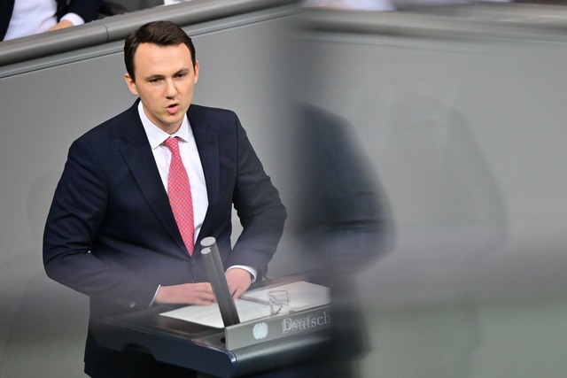 Der Vorsitzende der Jungen Gruppe der ...keit verst&ouml;&szlig;t. (Archivfoto)  | Foto: Sebastian Christoph Gollnow/dpa