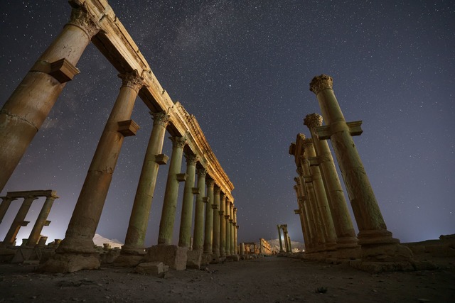 In der antiken W&uuml;stenstadt Palmyr...eschossen und verletzt haben. (Archiv)  | Foto: Ghaith Alsayed/AP/dpa