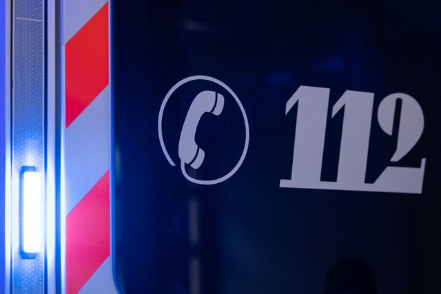 Die Besatzung des Krankenwagens wurde ...ein Krankenhaus gebracht. (Symbolbild)  | Foto: Hannes P Albert/dpa