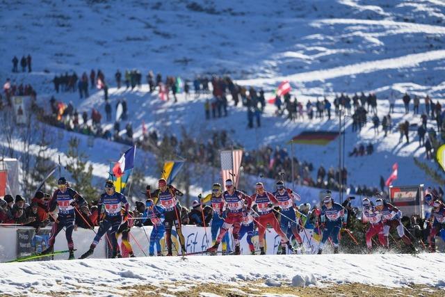 Probleme am Schießstand: Deutsche Biathleten auf Rang fünf