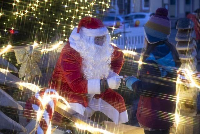 Badenweiler setzt mit pinkfarbener Waldweihnacht besondere Akzente im Waldpark