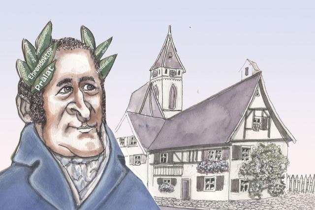 Der Staufener Karikaturist Bert Kohl hat einen Hebel-Kalender fr 2026 geschaffen