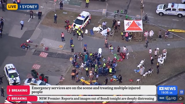 Bei dem Angriff in der australischen M... mehrere Menschen get&ouml;tet worden.  | Foto: Supplied/ABC NEWS/AAP/dpa