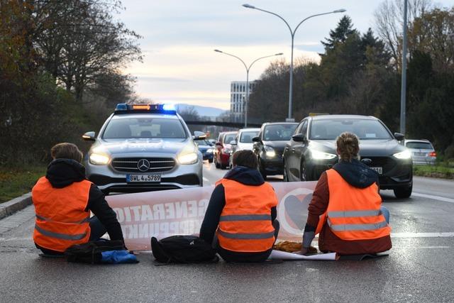 Die "Letzte Generation" ist immer noch ein Fall fr die Freiburger Justiz