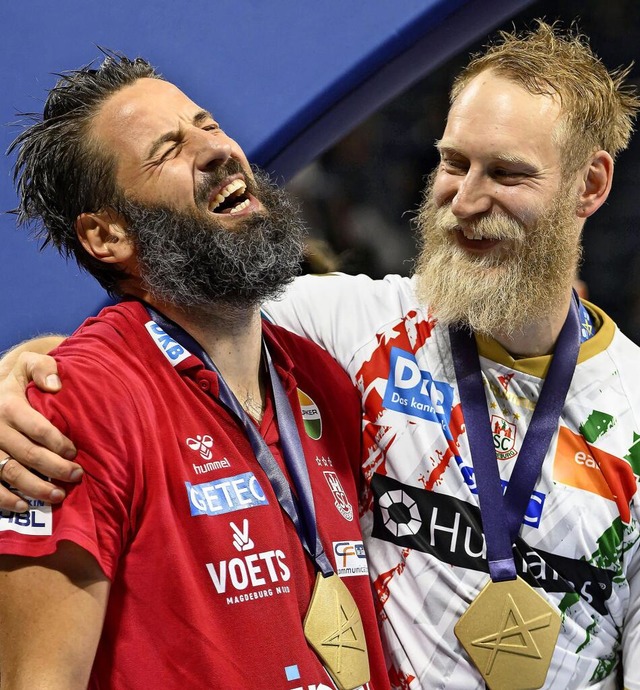 Das beste Team Europas: Bennet Wiegert (links) mit Matthias Musche. | Foto: IMAGO/Anke Waelischmiller Das beste Team Europas: Bennet Wiegert (links) mit Matthias Musche. | Foto: IMAGO/Anke Waelischmiller