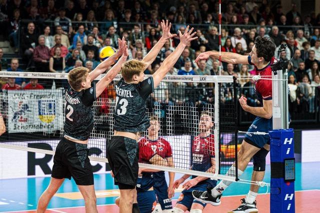 Volleyballer der FT 1844 Freiburg sind bei Spitzenreiter Lneburg dicht dran an einem Punktgewinn