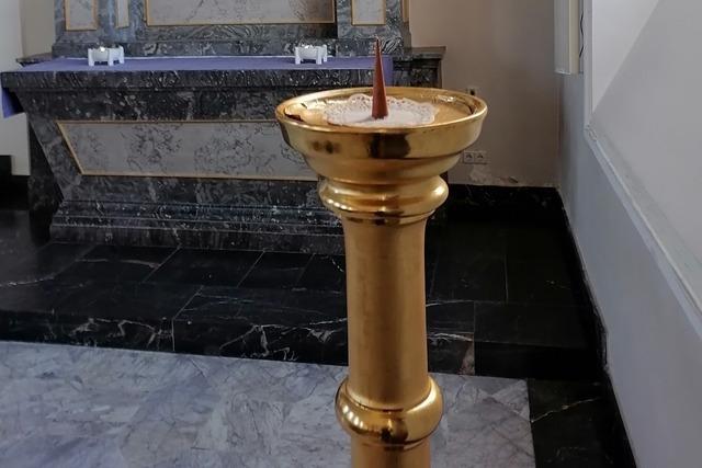 Aus der Kirche St. Fridolin in Lrrach-Stetten wurde die Osterkerze gestohlen