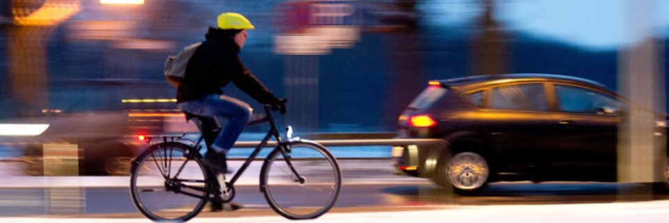 Wie man als Radfahrer sicher durch den Winter kommt