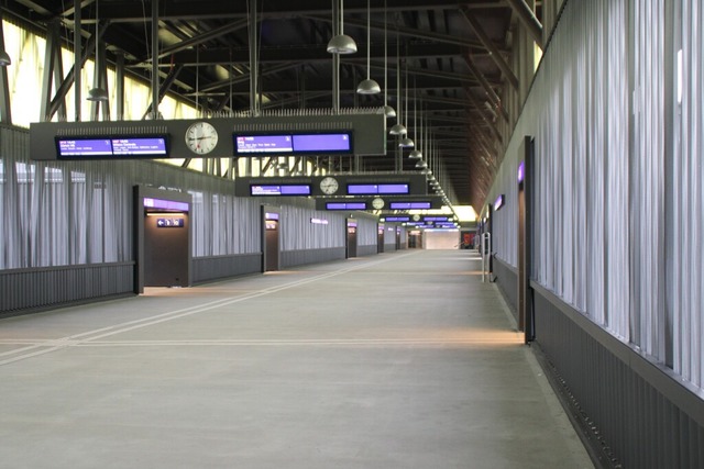 Neue Passerelle im Bahnhof Basel SBB  | Foto: Rolf Rei�mann