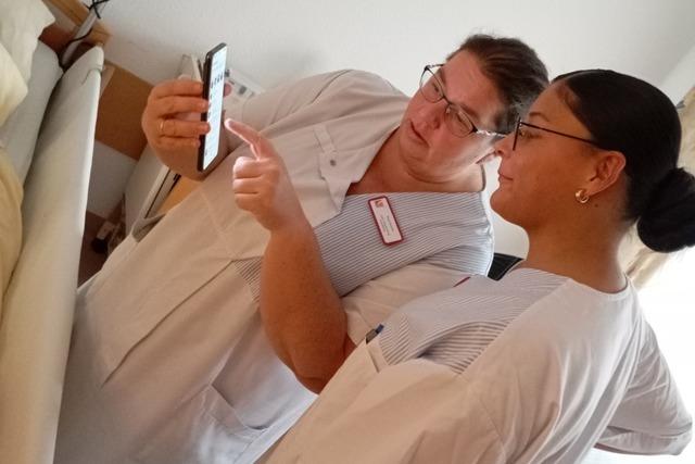 Wie eine KI-App in der Pflege helfen kann, testet der Eigenbetrieb Heime des Landkreises L�rrach