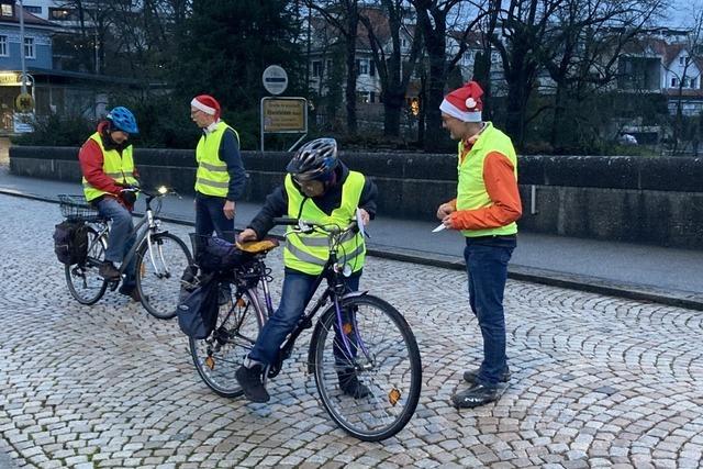 Aktion in Rheinfelden belohnt gut sichtbare Radfahrende
