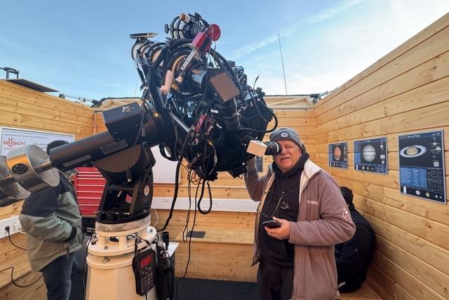 BZ- Leser genie�en Ausblicke in unendliche Weiten in der Gersbacher Staernwarte